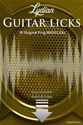 Book cover of Lydian Guitar Licks by Gareth Evans