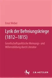 Book cover of Lyrik der Befreiungskriege (1812-1815) by Ernst Weber