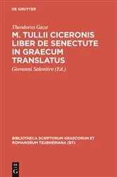 Book cover of M. Tullii Ciceronis liber De senectute in Graecum translatus by Theodorus Gaza