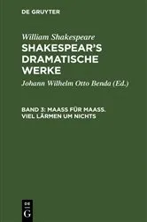 Book cover of Maaß für Maaß. Viel Lärmen um Nichts by Johann Wilhelm Otto Benda