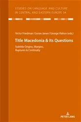 Book cover of Macedonia & Its Questions by Christian Voß