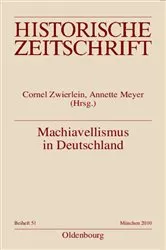 Book cover of Machiavellismus in Deutschland by Cornel Zwierlein