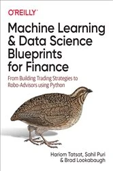 Book cover of Machine Learning and Data Science Blueprints for Finance by Hariom Tatsat