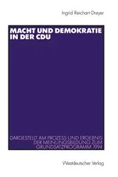 Book cover of Macht und Demokratie in der CDU by Ingrid Reichart-Dreyer