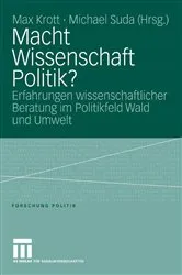 Book cover of Macht Wissenschaft Politik? by Max Krott