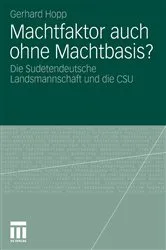 Book cover of Machtfaktor auch ohne Machtbasis? by Gerhard Hopp
