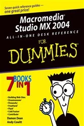 Book cover of Macromedia Studio MX 2004 All-in-One Desk Reference For Dummies by Damon Dean