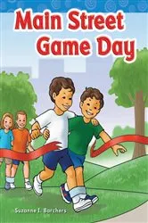 Book cover of Main Street Game Day by Suzanne Barchers