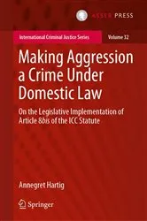 Book cover of Making Aggression a Crime Under Domestic Law by Unknown