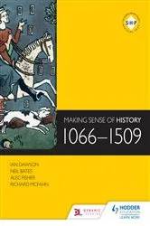 Book cover of Making Sense of History: 1066-1509 by Ian Dawson