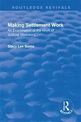 Book cover of Making Settlement Work by Stacy Lee Burns
