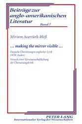 Book cover of … making the mirror visible … by Hans Ulrich Seeber