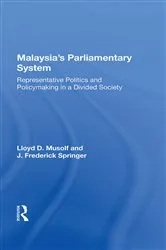 Book cover of Malayasia's Parliamentary System by Lloyd D Musolf