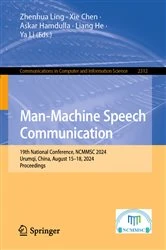 Book cover of Man-Machine Speech Communication by Zhenhua Ling
