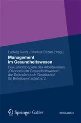 Book cover of Management im Gesundheitswesen by Ludwig Kuntz