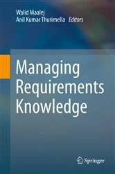 Book cover of Managing Requirements Knowledge by Walid Maalej
