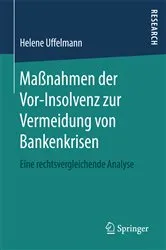 Book cover of Maßnahmen der Vor-Insolvenz zur Vermeidung von Bankenkrisen by Helene Uffelmann