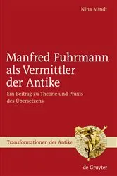 Book cover of Manfred Fuhrmann als Vermittler der Antike by Nina Mindt
