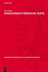 Book cover of Manichäisch-türkische Texte by Peter Zieme