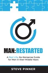 Book cover of MAN:RESTARTED by Steve Pinner