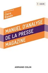 Book cover of Manuel d'analyse de la presse magazine by Claire Blandin