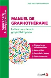 Book cover of Manuel de graphothérapie by ADELINE GAVAZZI ELOY