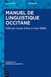 Book cover of Manuel de linguistique occitane by Louise Esher