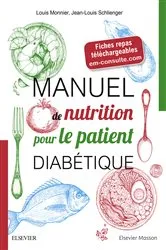 Book cover of Manuel de nutrition pour le patient diabétique by Louis Monnier