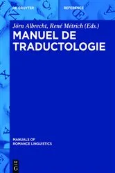 Book cover of Manuel de traductologie by Jörn Albrecht