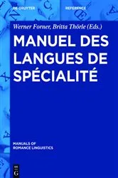 Book cover of Manuel des langues de spécialité by Werner Forner