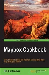 Book cover of Mapbox Cookbook by Bill Kastanakis