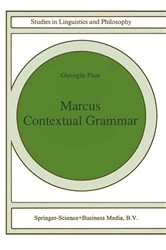 Book cover of Marcus Contextual Grammars by Gheorghe Paun