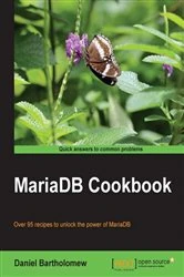 Book cover of MariaDB Cookbook by Daniel Bartholomew