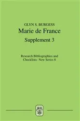 Book cover of Marie de France by Glyn S. Burgess