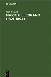 Book cover of Marie Hillebrand (1821–1894) by Jean Roland