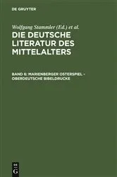 Book cover of Marienberger Osterspiel - Oberdeutsche Bibeldrucke (2nd ed.) by Wolfgang Stammler