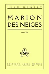 Book cover of Marion des neiges by Jean Martet
