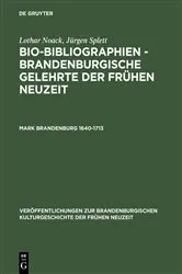 Book cover of Mark Brandenburg 1640–1713 by Lothar Noack