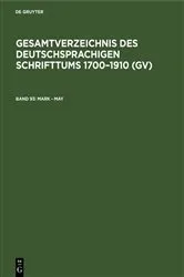 Book cover of Mark - May by Hilmar Schmuck