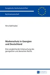 Book cover of Markenschutz in Georgien und Deutschland by Nino Bakhtadze