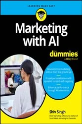 Book cover of Marketing with AI For Dummies by Shiv Singh