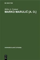 Book cover of Marko Marulič [a. o.] by Mirko A. Usmiani