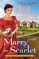 Book cover of Marry in Scarlet by Anne Gracie