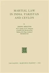 Book cover of Martial Law in India, Pakistan and Ceylon by Joseph Minattur