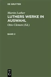 Book cover of Martin Luther: Luthers Werke in Auswahl. Band 2 by Otto Clemen