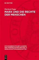 Book cover of Marx und die Rechte der Menschen by Eberhard Poppe