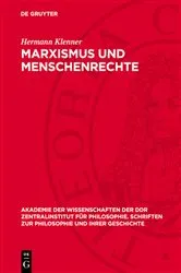 Book cover of Marxismus und Menschenrechte by Hermann Klenner
