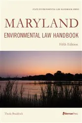 Book cover of Maryland Environmental Law Handbook by Theda Braddock