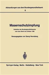Book cover of Masernschutzimpfung by G. Henneberg