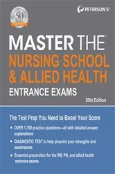 Book cover of Master the Nursing School & Allied Health Entrance Exams (20th ed.) by Peterson's